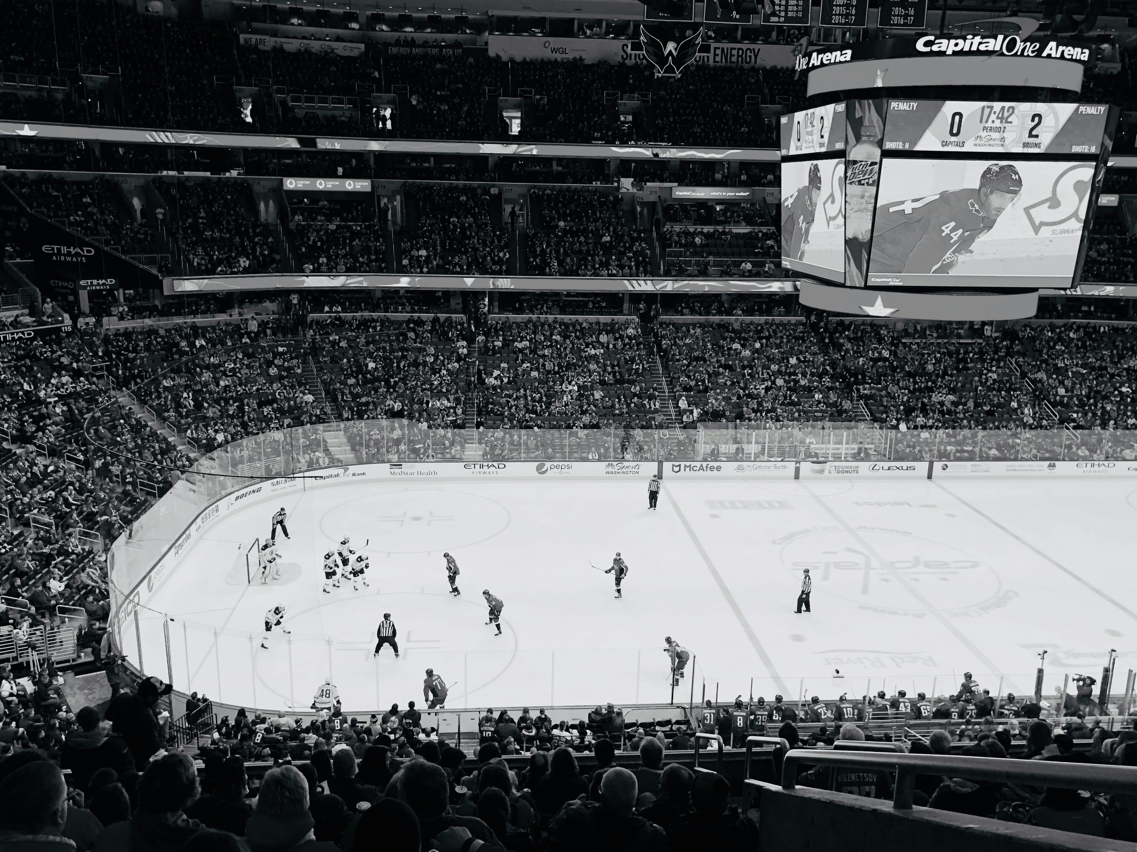 National Hockey League action shot
